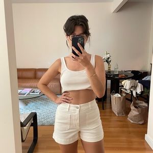 Everlane Denim White Shorts